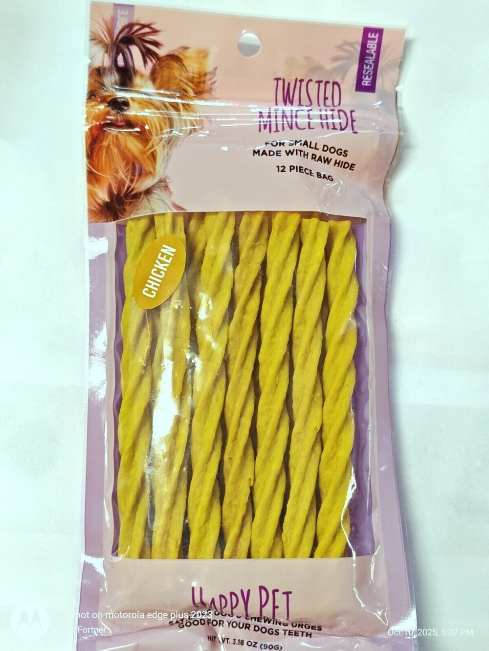 Twisted Mince Hide  chicken flavor 12 sticks per bag (2 Bags included)